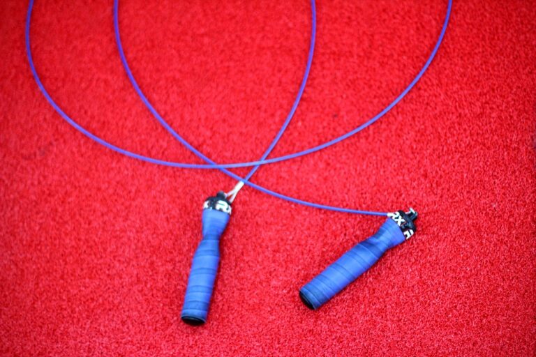 skipping rope, handle, blue