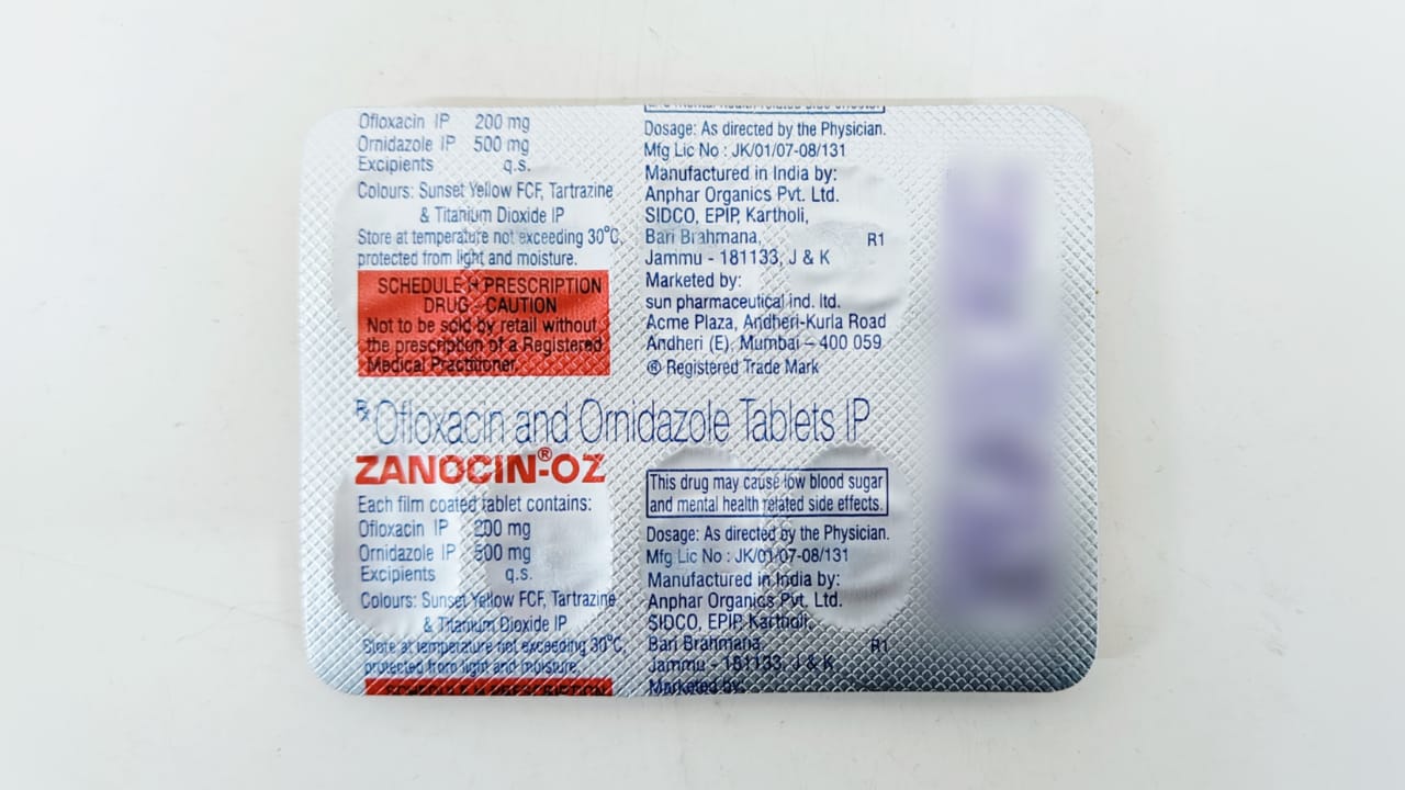 Zanocin OZ Tablet